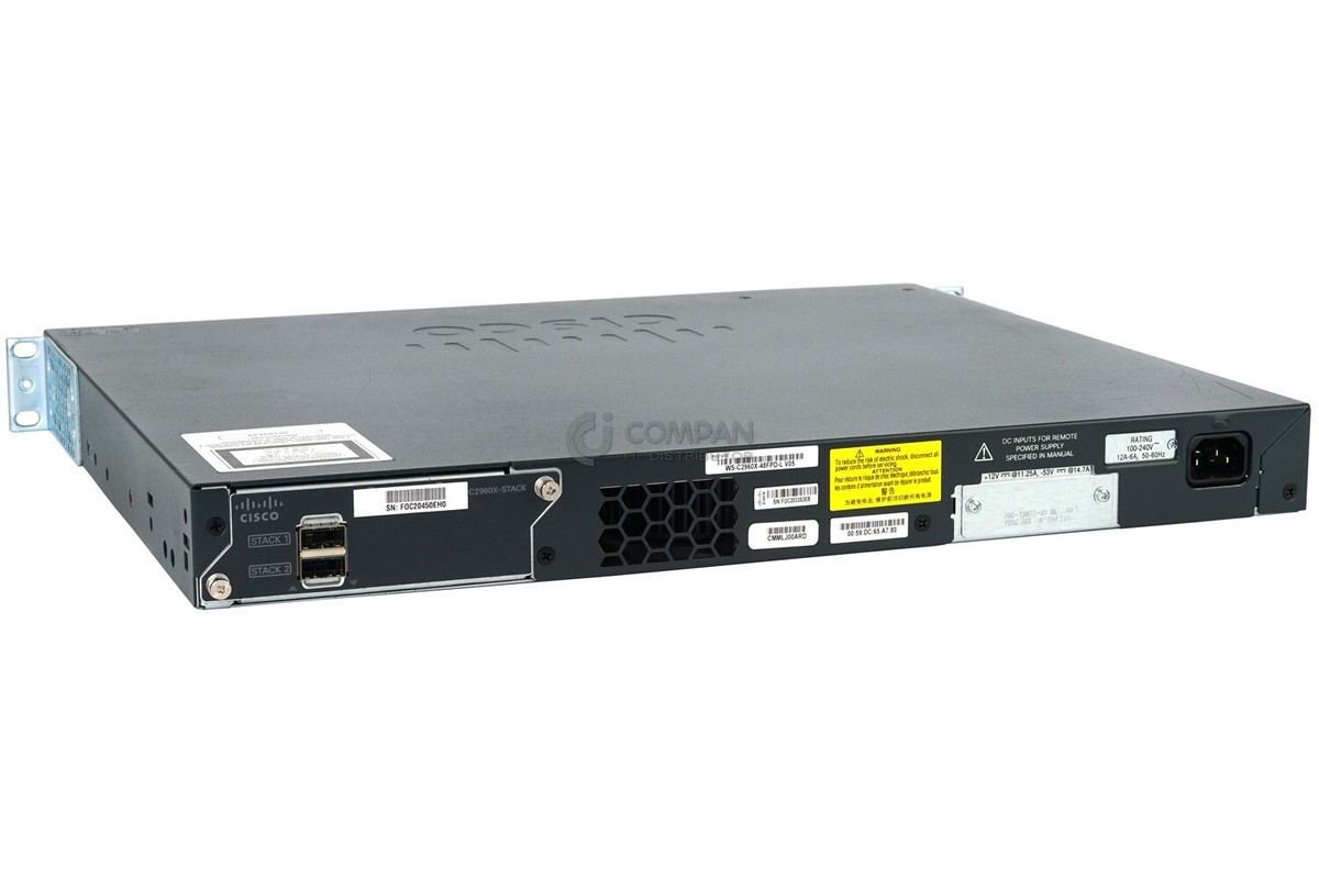 ☆10GbE SFP+×２個付き！Cisco Catalyst2960X [WS-C2960X-48TD-L V03]！(#F0-735)「120サイズ」☆
