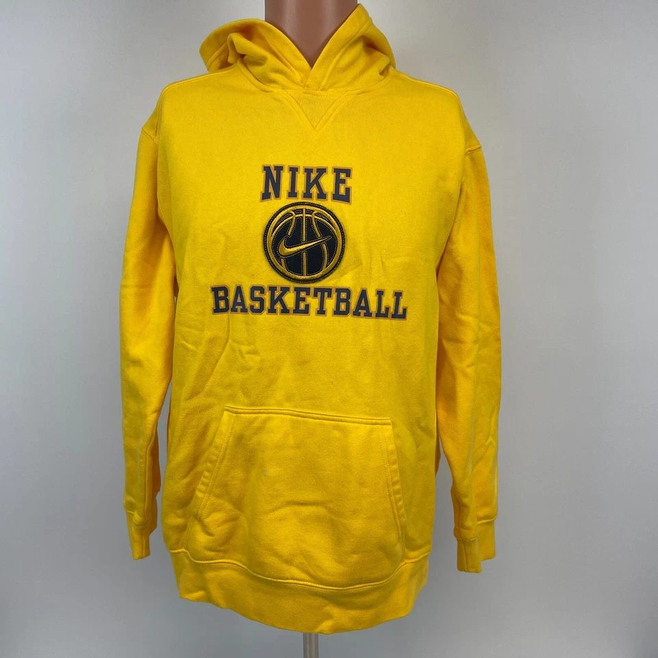 Sudadera con Capucha Nike Baloncesto Bordada De Colección Años 2000 Amarilla Juvenil Talla XL Foto 2 de 4