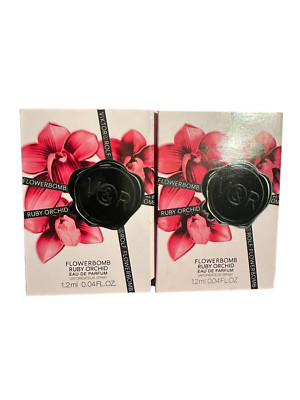 Viktor & Rolf Flowerbomb Ruby Orchid Carded Samples 1.2 ml 0.04 fl oz