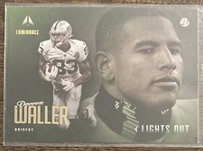 Darren Waller 2021 Luminance Lights Out Insert Raiders Georgia Tech