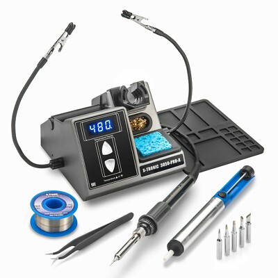 X-Tronic 3050-PRO-X 75 Watt Digital LED Display Soldering Iron Station Kit