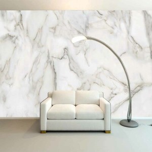 Milky White Marble 3D Full Wall Mural Photo Wallpaper ...