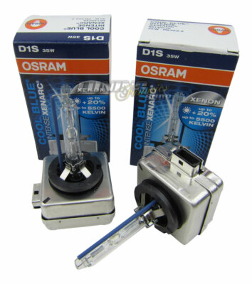 BLUE INTENSE Xenon Brenner Birne 66144CBI Osram 2x Original D1S 5500K COOL