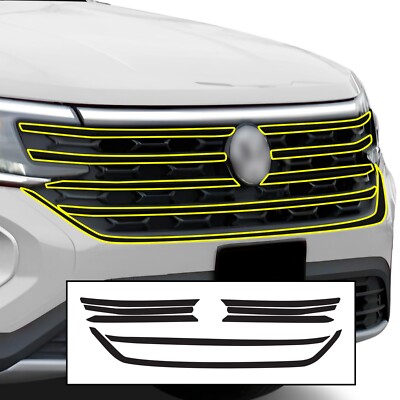 Fits Volkswagen Atlas 2024-2026 Outer Grille Chrome Delete Decal Blackout Vinyl
