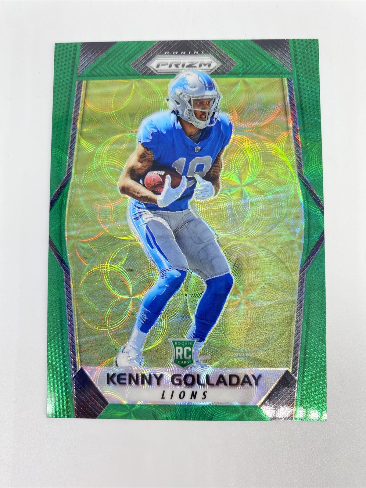 2017 Panini Prizm #283 Kenny Golladay Green Scope #77/99 Rookie Refractor #L159