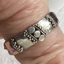 ROSE GOLD VERMEIL over Sterling Silver 0.925 3/16" Band RING size 7.5