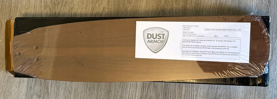 Casablanca 25" Indoor Veneer Reversable Blades 5 Pc Walnut/ Burnt Walnut 99009 - Image 3 of 4