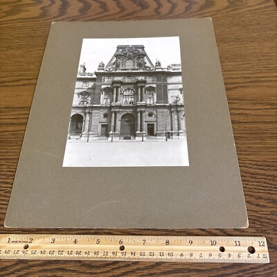 Vintage Louvre Pavillon Colbert Mounted Architecture Photo Louis Visconti Lefuel
