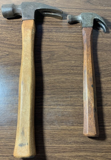 2 Rare Vintage BlueGrass Claw BG-947-20 Claw Hammers Tool 