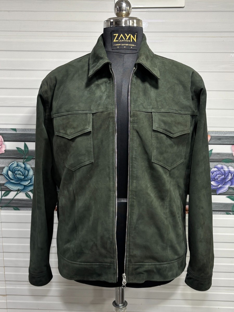 harapeco 商店　Color Suede blouson Green harapeco 商店 Color Suede blouson Green harapeco 商店 Color Suede