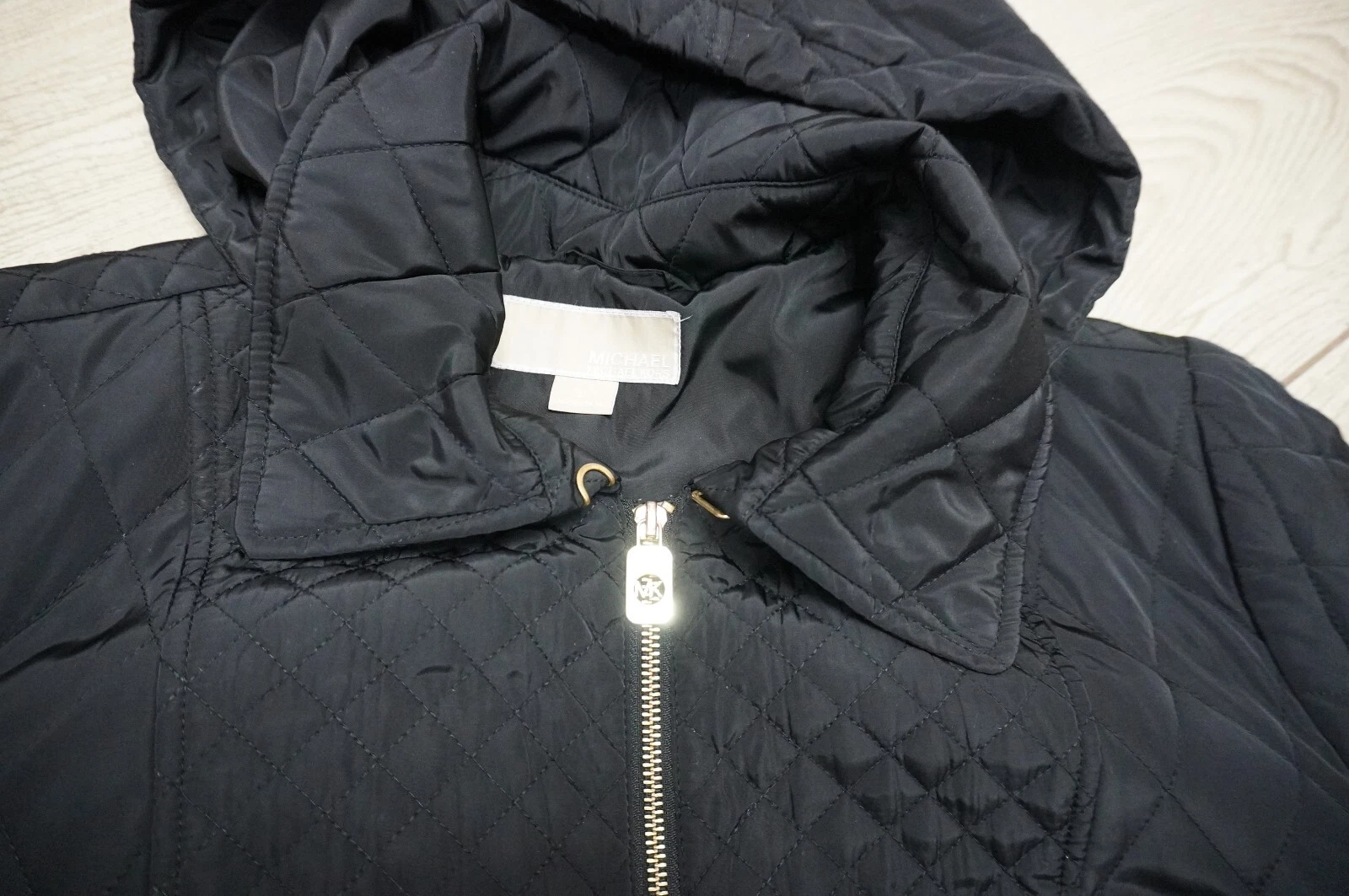 MICHAEL KORS plus tg 2X giacca trapuntata donna cappuccio