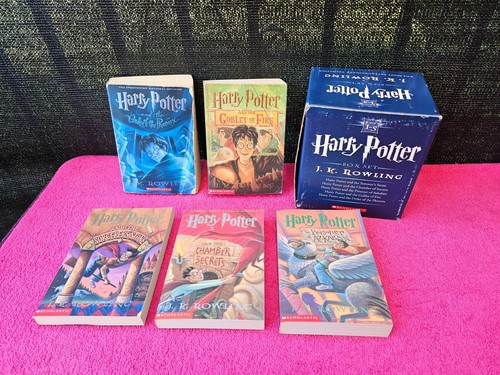 Scholastic Harry Potter Box Set 5 Years Books 1-5 By J. K. Rowling