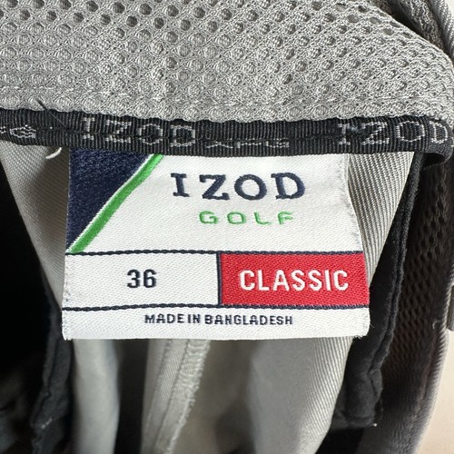 IZOD Golf Classic graue Herrenshorts Größe 36 zusätzliche Taschen 10" Schrittlänge - Bild 8 von 9