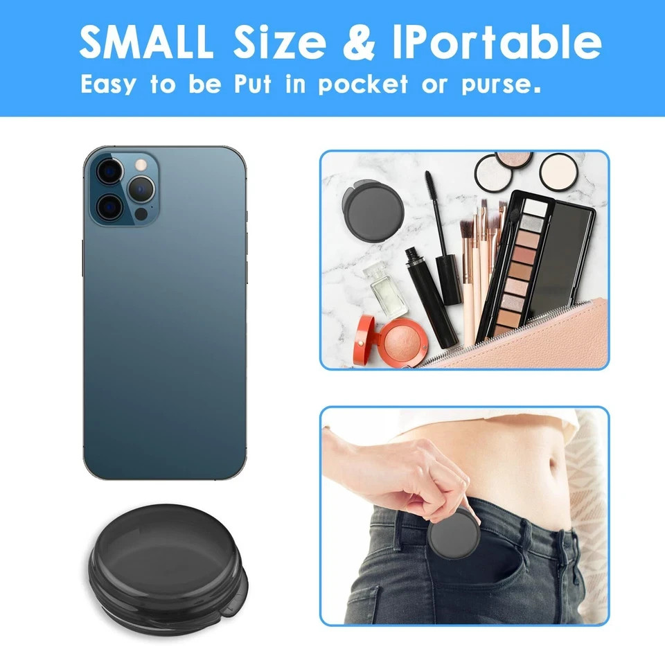 5PCS Small Pill Box,Travel Round Pill Case,Portable Pill Container Holder