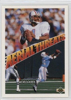 1991 Upper Deck Warren Moon Drew Hill #33 HOF 1p0s
