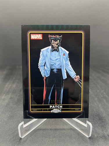 2025 Topps Chrome Deadpool Patch Comic Accurate Black Refractor 01/10 #20
