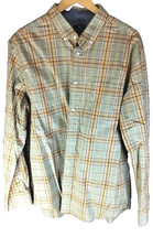 George Classic Fit Button-Down Shirt Men's Size XL Plaid Long Sleeve MR