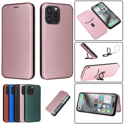 Carbon fiber pattern Card Phone Case For Samsung Galaxy A17 A16 A15 A14 A13 A12
