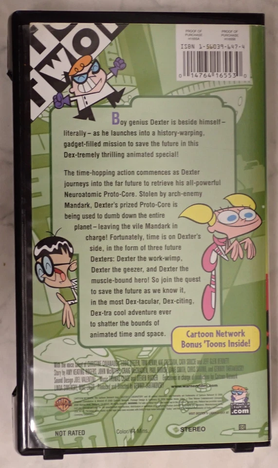 Dexter's Laboratory Ego Trip VHS in Black Clam Shell - Image 4 of 4