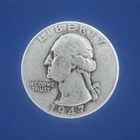 1947 P Washington 90% Silver Quarter Circulated Condition 25c US Coin