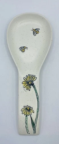 Spectrum Designz Stoneware Spring Garden Bumble Bee Spoon Rest 2021