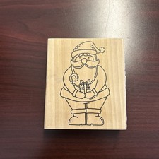 Recollections Santa Rubber Stamp Father Christmas St. Nick Pere Noel