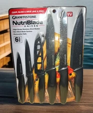 Granitestone Nutriblade Professional Chef Kitchen Knife Set New Sealed