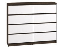Kommode mit 8 Schubladen 140cm Sideboard Anrichte holz  wenge Modern