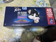Image of Felix Mixed Selection In Jelly 10x Beef, Chicken, Salmon And Tuna 40x85g