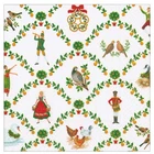 On the Twelth Day New Christmas Caspari Paper Table Lunch Napkins 33 cm sq 3 ply