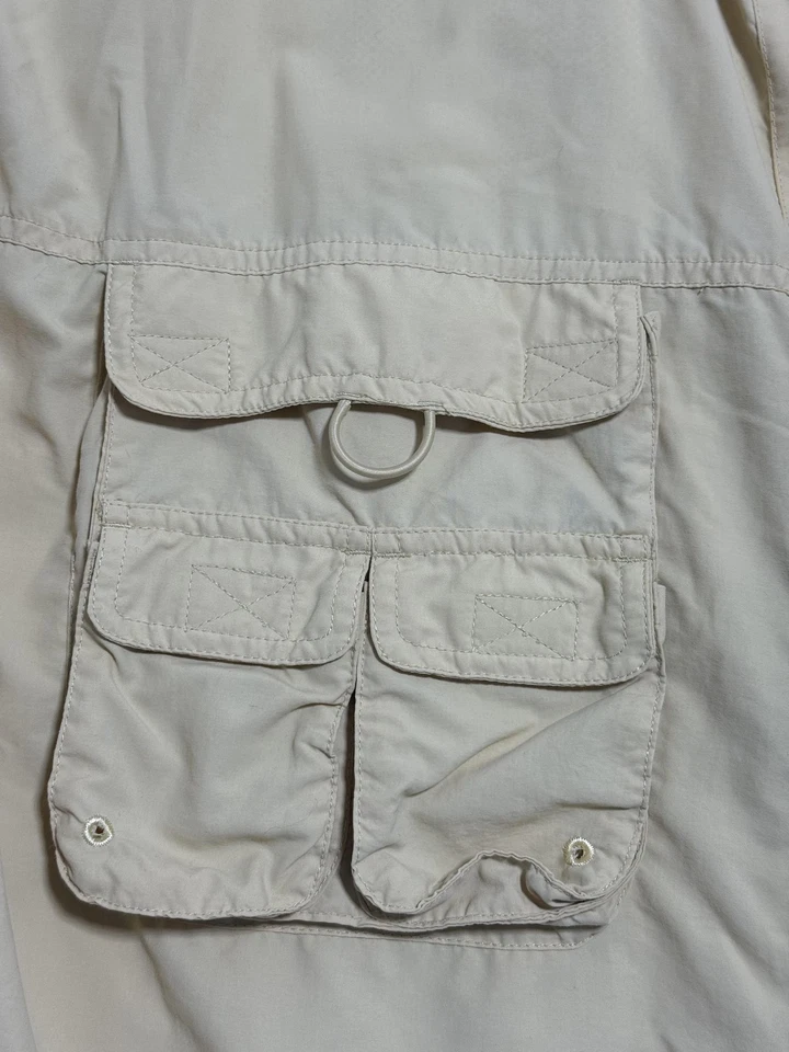 Hook & Tackle Shirt Mens 2XL Tan Fishing Vented Short Sleeve Technical Nylon - Image 4 of 4