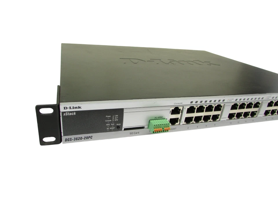 D-LINK DGS-3620-28PC 28-Port Gigabit L3 Stackable Managed PoE Switch - Image 2 of 4