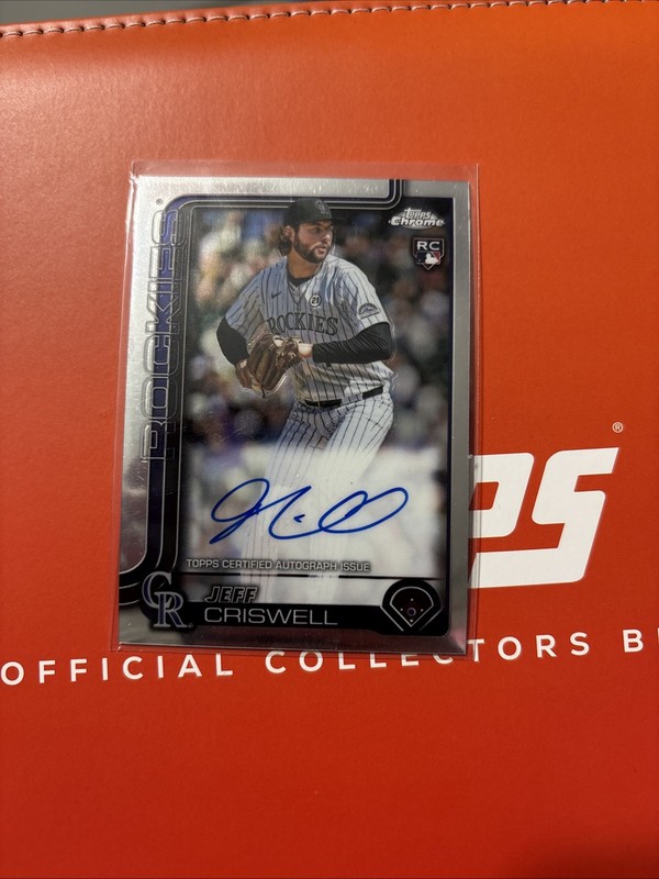 2025 Topps Chrome - Rookie Autographs Jeff Criswell #RA-JCR (AU, RC)