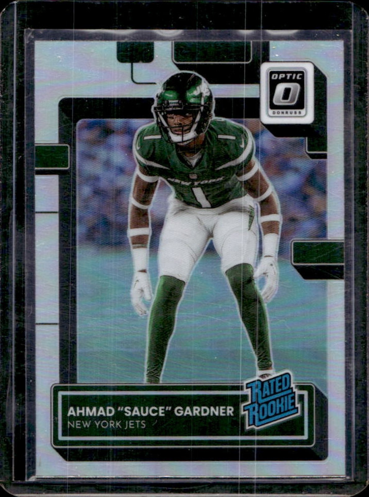2022 Donruss Optic Ahmad Sauce Gardner Holo Rated Rookie #228 Jets