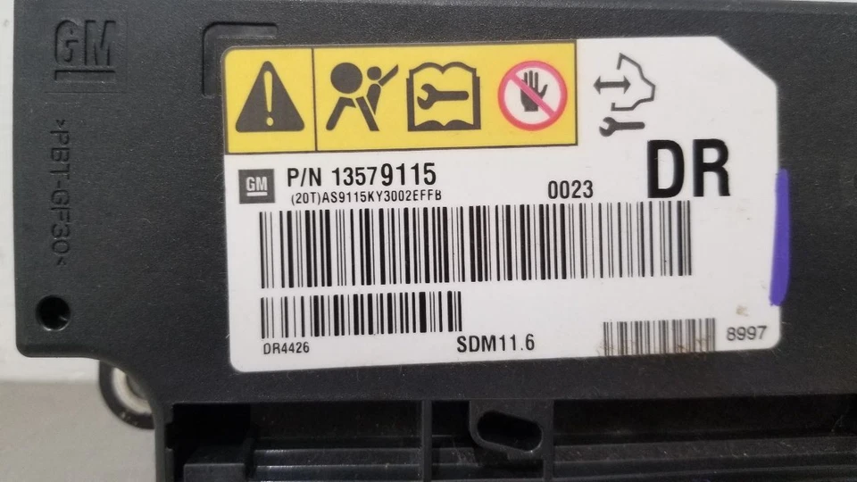 13 MÓDULO DE CONTROL CHEVY SILVERADO 3500 SRS 13579115 Foto 4 de 4