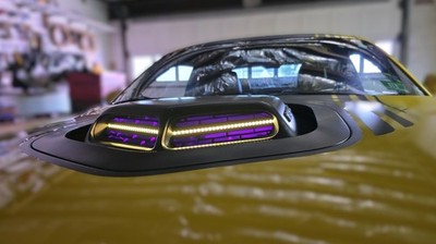 Dodge Challenger SHAKER RGB LED 2 Zone  Bluetooth app  5.7 hemi cai intake