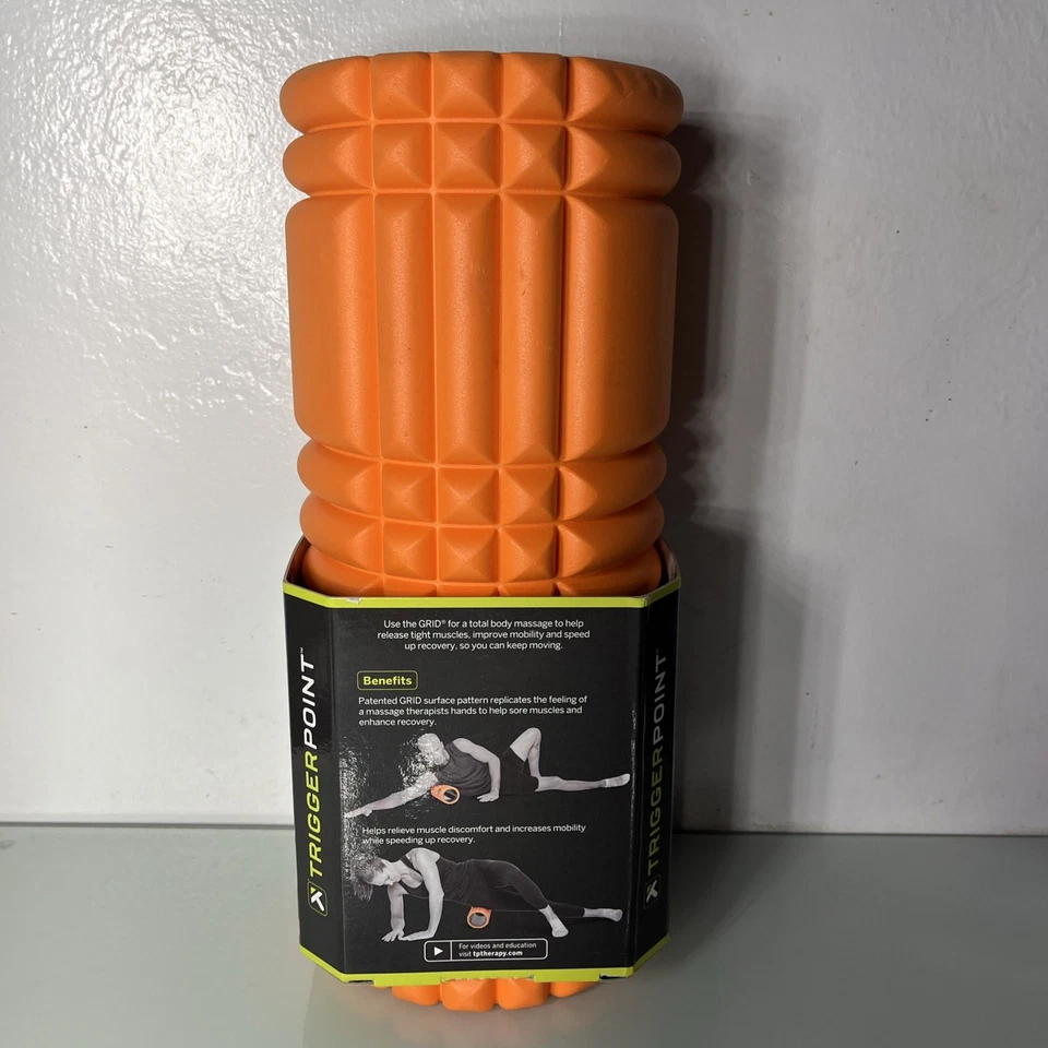 Валик пеноматериала Trigger Point The Grid - оранжевый 13 x 5 дюймов пена Eva #28 - Изображение 4 из 4