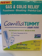 Boiron Camilia Tummy for Colic, Painful Gas, Bloating,  Fussiness, Liquid Doses