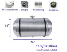 12x24 11 58 Gallon 38 Npt Center Fill Aluminum Spun Fuel Tank Gas Tank 12x24 11 58 Gallon 38 Npt Center Fill Aluminum Spun Fuel Tank Gas Tank