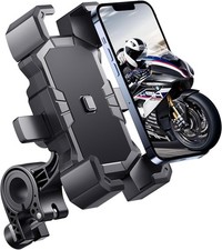 Delobon Bike Phone Holder Handlebar,Motorcycle Phone Mount,ATV Cell Phone Clamp,