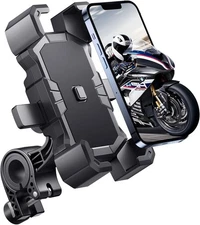 Delobon Bike Phone Holder Handlebar,Motorcycle Phone Mount,ATV Cell Phone Clamp,