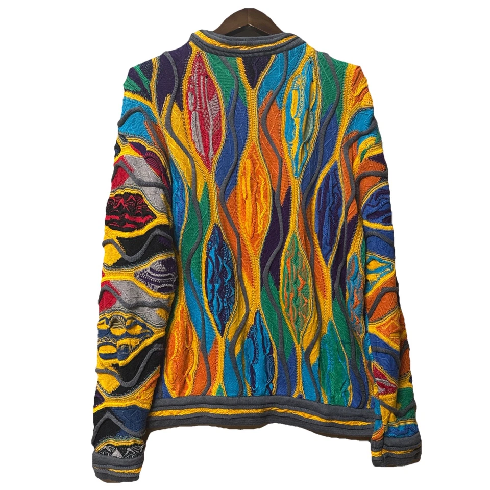 Suéter masculino vintage Coogi tamanho grande 100% autêntico  - Imagem 3 de 4
