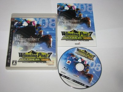 Winning Post 7 Maximum 2008 Playstation 3 PS3 Japan import US Seller