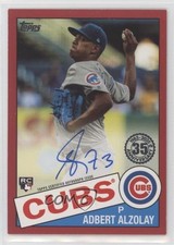 2020 Topps 1985 Baseball Series 2 Red 25/25 Adbert Alzolay #85A-AA Auto p7m
