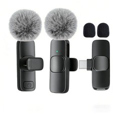 Type-C Wireless Lavalier Microphone USB-C Cli...