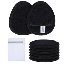 SINLAND Reusable Makeup Remover Pads For Face,Eye,Lips Microfiber Gentle Facial 