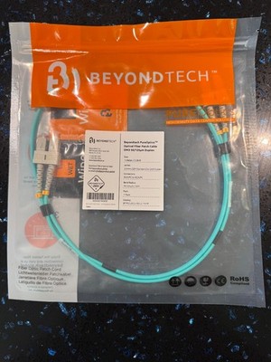Beyondtech PureOptics Optical Fiber Patch Cables LOT OF 8