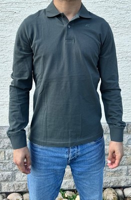 K-Way Longsleeve Polo Shirt Größe M Green Blackish