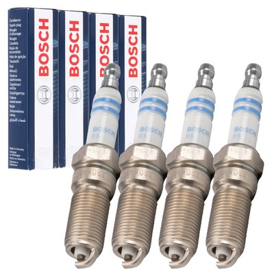 4x BOSCH 0242236633 Zündkerze für FORD C-MAX FIESTA VI KA+ III 1.2-1.6
