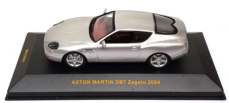 Ixo Models 1/43 Scale MOC059 - 2004 Aston Martin DB7 Zagato - Silver - Image 4 of 4